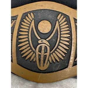 Vintage Tech Ether Turner Winged Cobra Belt Buckle Gold Tone 1978